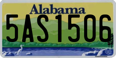 AL license plate 5AS1506