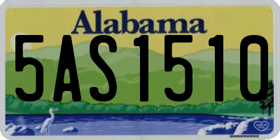 AL license plate 5AS1510