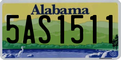 AL license plate 5AS1511