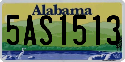 AL license plate 5AS1513