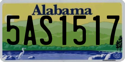 AL license plate 5AS1517