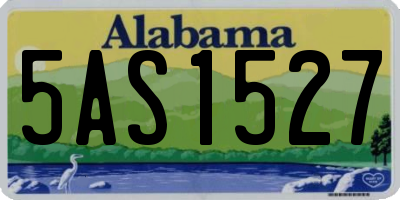 AL license plate 5AS1527