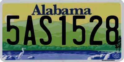 AL license plate 5AS1528