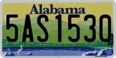 AL license plate 5AS1530