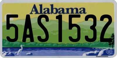 AL license plate 5AS1532