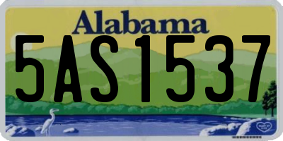 AL license plate 5AS1537