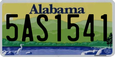 AL license plate 5AS1541