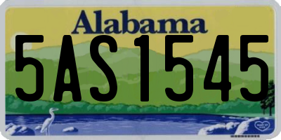 AL license plate 5AS1545