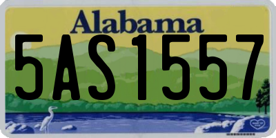 AL license plate 5AS1557
