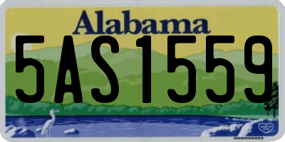 AL license plate 5AS1559