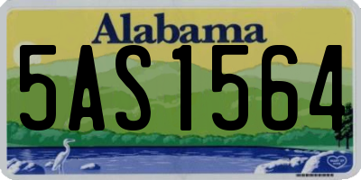 AL license plate 5AS1564
