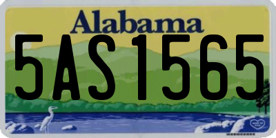 AL license plate 5AS1565