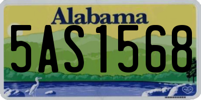 AL license plate 5AS1568
