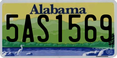 AL license plate 5AS1569