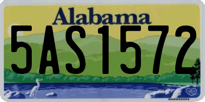 AL license plate 5AS1572