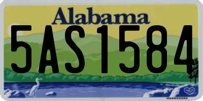 AL license plate 5AS1584