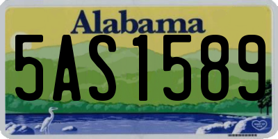 AL license plate 5AS1589