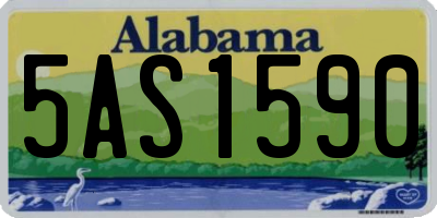 AL license plate 5AS1590