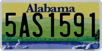 AL license plate 5AS1591