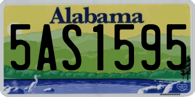 AL license plate 5AS1595