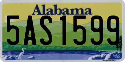 AL license plate 5AS1599