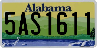 AL license plate 5AS1611