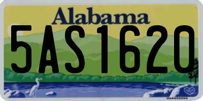 AL license plate 5AS1620