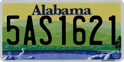 AL license plate 5AS1621