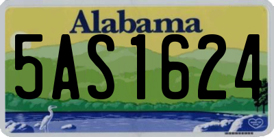 AL license plate 5AS1624