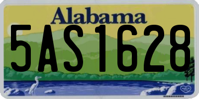 AL license plate 5AS1628