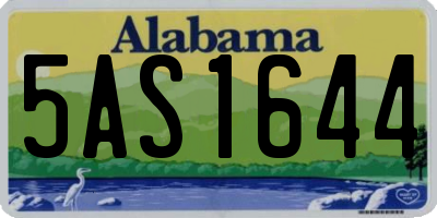 AL license plate 5AS1644