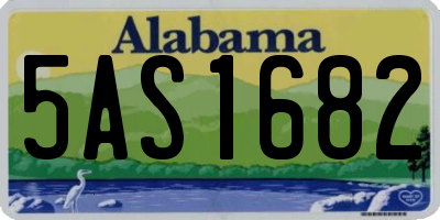 AL license plate 5AS1682