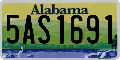 AL license plate 5AS1691