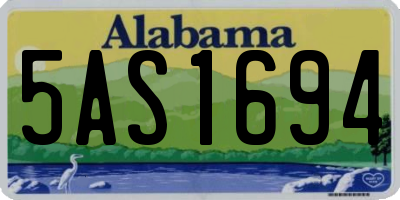 AL license plate 5AS1694