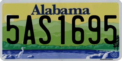 AL license plate 5AS1695