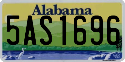 AL license plate 5AS1696