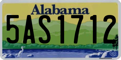 AL license plate 5AS1712