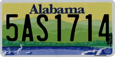 AL license plate 5AS1714
