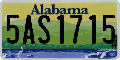 AL license plate 5AS1715
