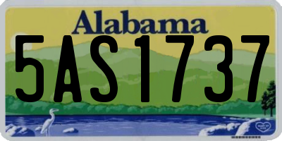 AL license plate 5AS1737