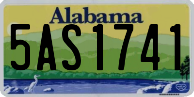 AL license plate 5AS1741