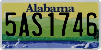 AL license plate 5AS1746