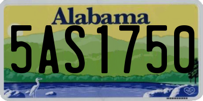 AL license plate 5AS1750