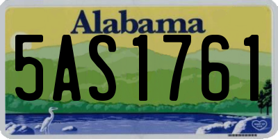 AL license plate 5AS1761
