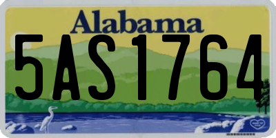AL license plate 5AS1764