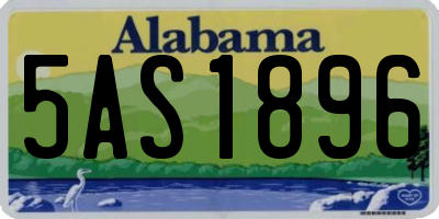 AL license plate 5AS1896