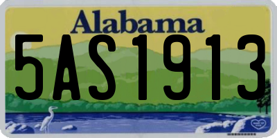 AL license plate 5AS1913