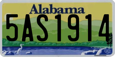 AL license plate 5AS1914