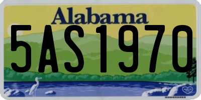 AL license plate 5AS1970
