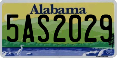 AL license plate 5AS2029